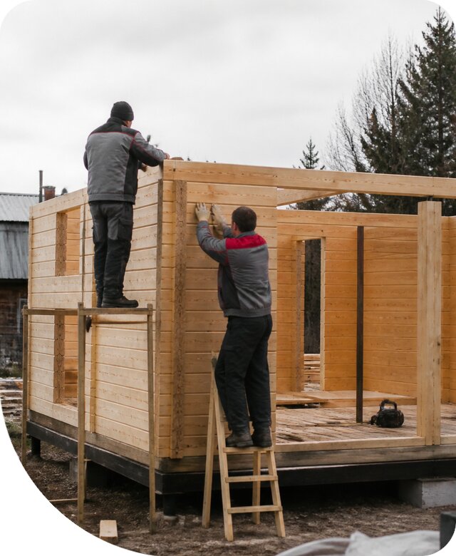 Строительство построек из бруса под ключ в Сыктывкаре недорого